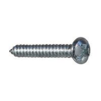 Tornillo autorroscante de punta aguda, acabado zincado, cabeza truss, con golilla – pack de 100 unidades