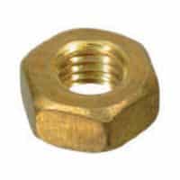 Tuerca hexagonal alta de bronce, rosca gruesa unificada UNC – pack de 100 unidades